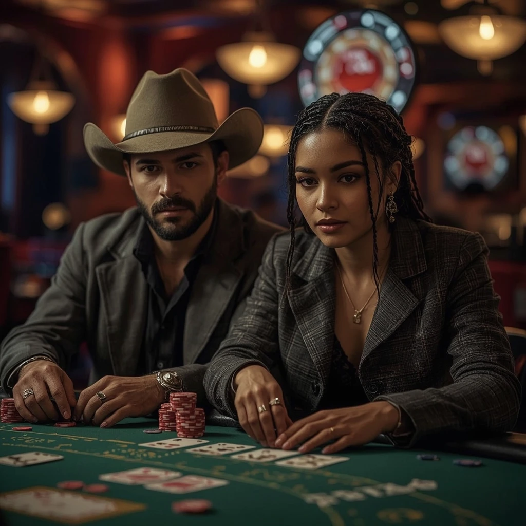 photo de deux joueurs de poker Luck Of Spins Casino